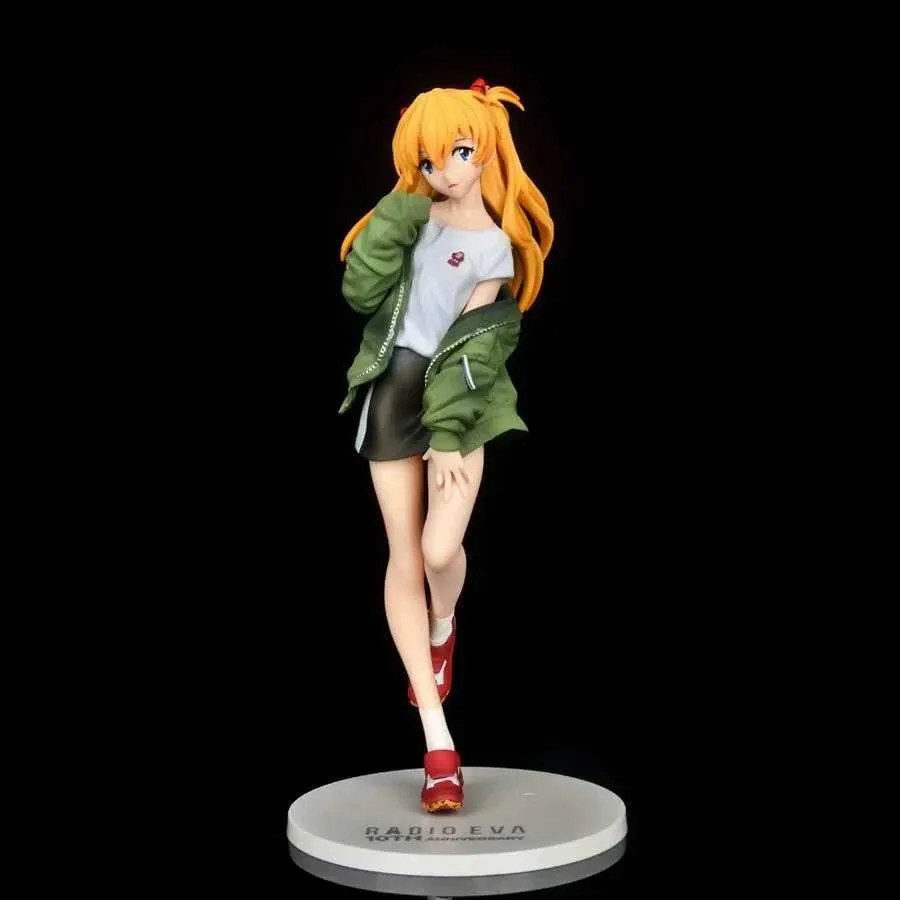 Anime 2021 Ny Eva Shikinami Asuka 17 Skala PVC Action Figurer Anime Figure Collection Model Toys Doll Gift Q07229646551