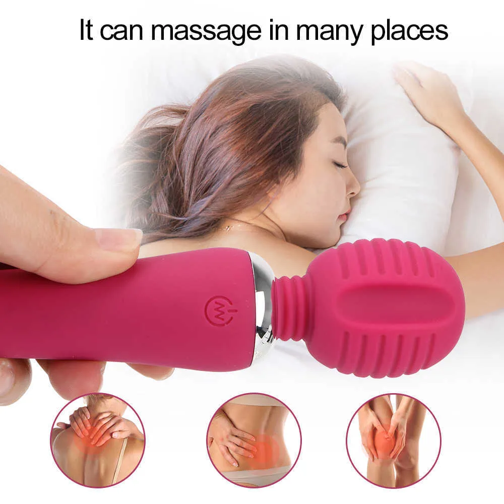 Massage Items Magic Wand AV Vibrator 10 Speeds G-Spot Massager Clitoris Nipple Stimulator Sex Toys for Woman Super Powerful Shop