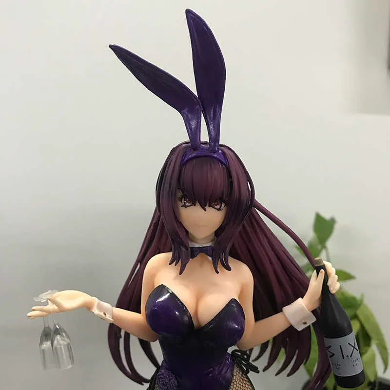 Figurine d'anime Sexy Fate/Grand Order de 28cm, lapin Scathach qui transperce avec la mort Ver. Figurine d'action Lancer/Assassin, figurine Sexy H0831
