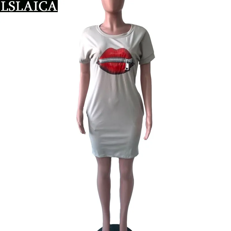 Sprzedaż Moda Solid Color Okrągły Neck Kobiety Sukienka Układy Druku Zipper Zdobione Bodycon Wysoka talia Elegancka Casual 210515