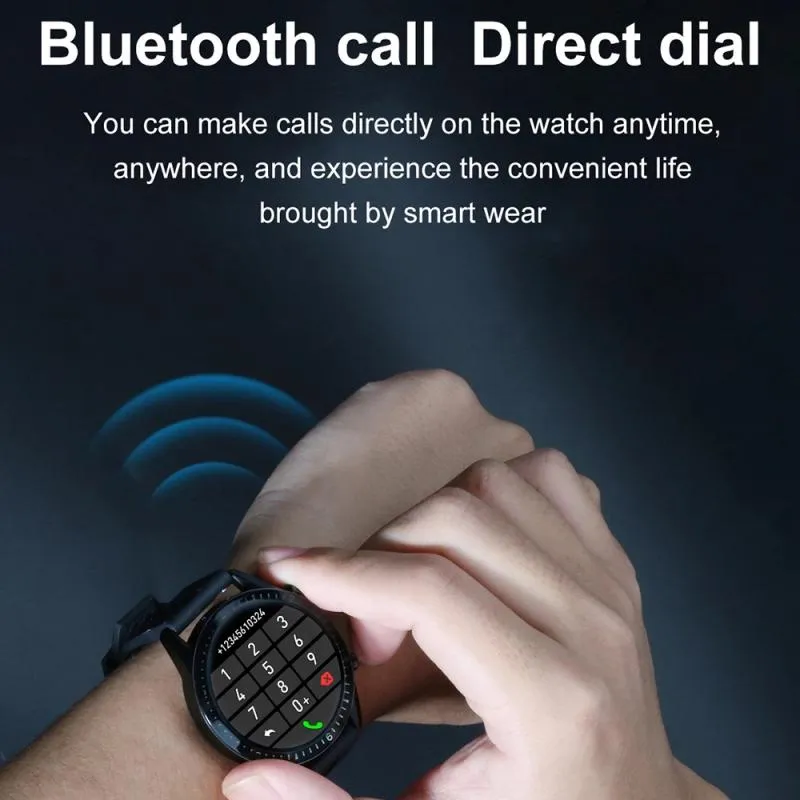 I9 Smart Horloge Bluetooth Call Bloeddruk Ronde Screen Monitor Heren Damesn Sport IP67 Waterdichte SmartWatch