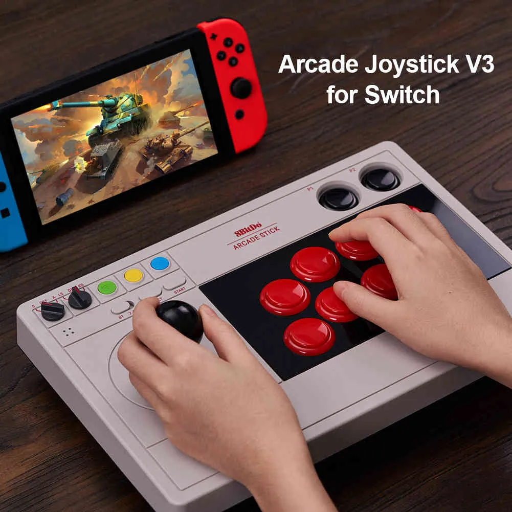 8BitDo Rocker Game V3 Arcade Controller 3 modalità Fight Stick Nintend Nintendo Switch