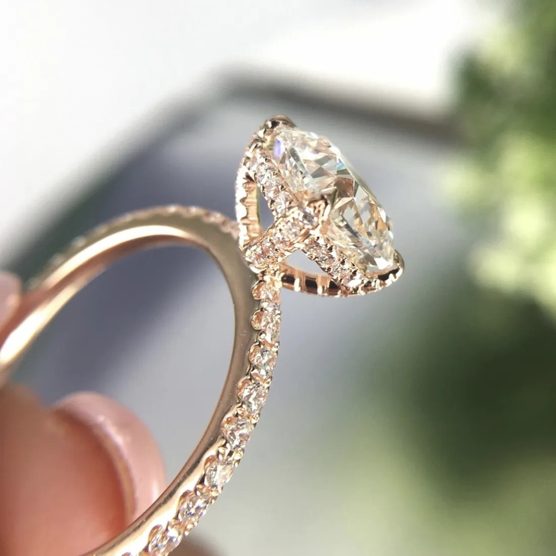 Real solido 925 anello sterling in argento lussuoso 2 ° cuscino taglio taglio anelli di fidanzamento matrimoni in pietra donne Gift di gioielli 278N