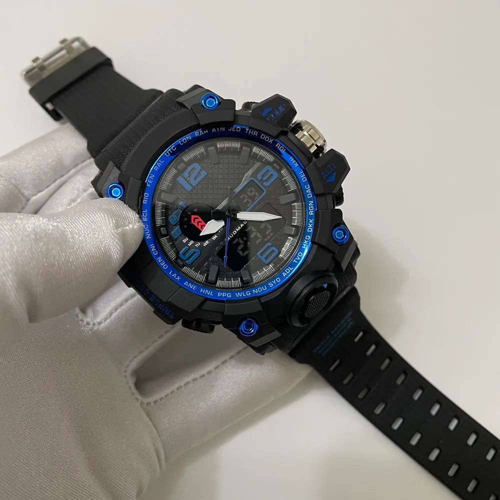 Mens Luxury Sport Watches Digital Watch Army Military Chock Resistant Wristwatch Silicone Fashion Quartz Clocks Original Box Reloj317o