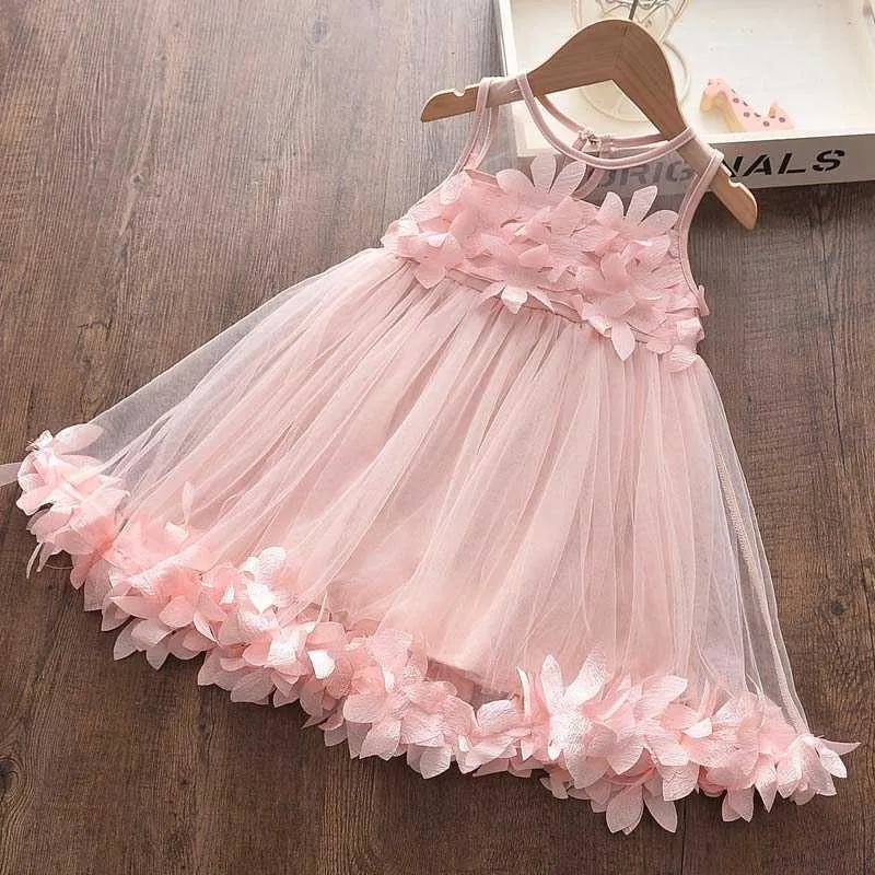 Bear Leader Girls Ruffles Dress Summer Kids Ragazza Abiti da principessa Moda Pois Costumi del partito Abbigliamento casual bambini 210708