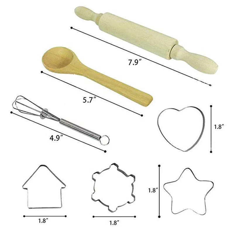 Jouet gâteau tablier jeu de rôle cuisine cuisson cuisson filles cuisinière ensemble enfants enfants ustensiles de cuisine cuire chapeau + 210625