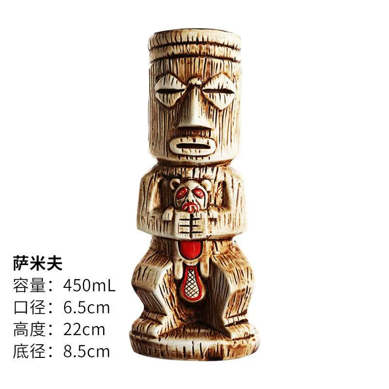 Kubki Hawajski koktajl Cretive Ceramic Tiki Bar Zombie255m