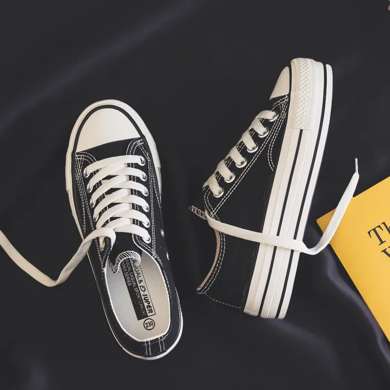 Chaussures plates en toile pour femmes, chaussures de sport d'été pour femmes, décontractées, monochromes, couleur accrocheuse, 2019