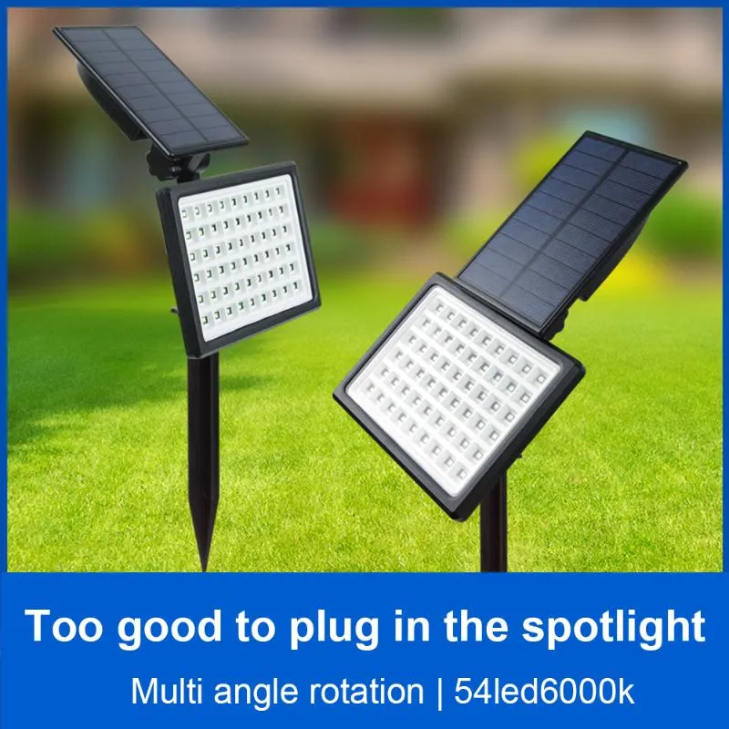 Lawn Lamps LED Solar Automatic Switch Light Waterproof Outdoor Garden Stakes Spotlight Yard Art For Home Courtyard Decoration250M