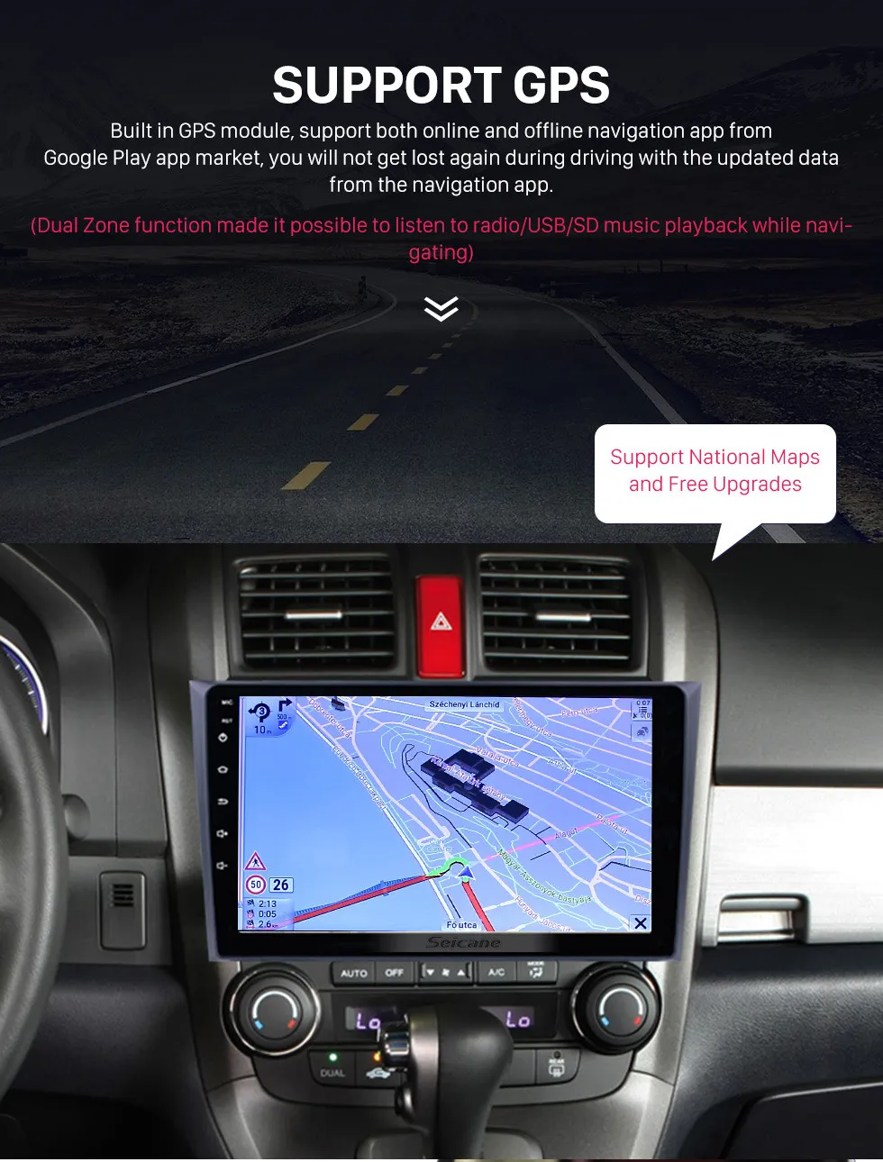 Android 10 2 + 32G Автомобильный DVD-плеер Радио GPS Навигация для Honda CR-V 3 Re CRV 2006-2011 Мультимедиа Двойной DIN KLED Головной блок