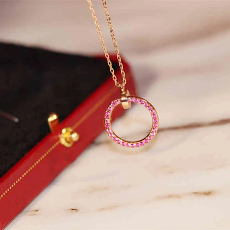 Ожерелья с подвесками, модный круглый камень для мужчин и женщин, индивидуальный дизайн, 8 вариантов, высокое качество, с коробкой, друзы Jewelry2321673