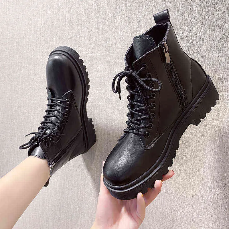 Dress Shoes Velvet Women Boots Goth Style Platform Ankle for Autumn and Winter 's Martin Ladies Female Chelsea 2 9