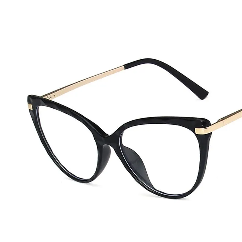 Óculos de sol designer óculos de leitura feminino 2022 tr90 anti luz azul bloqueando gato olho frame242j