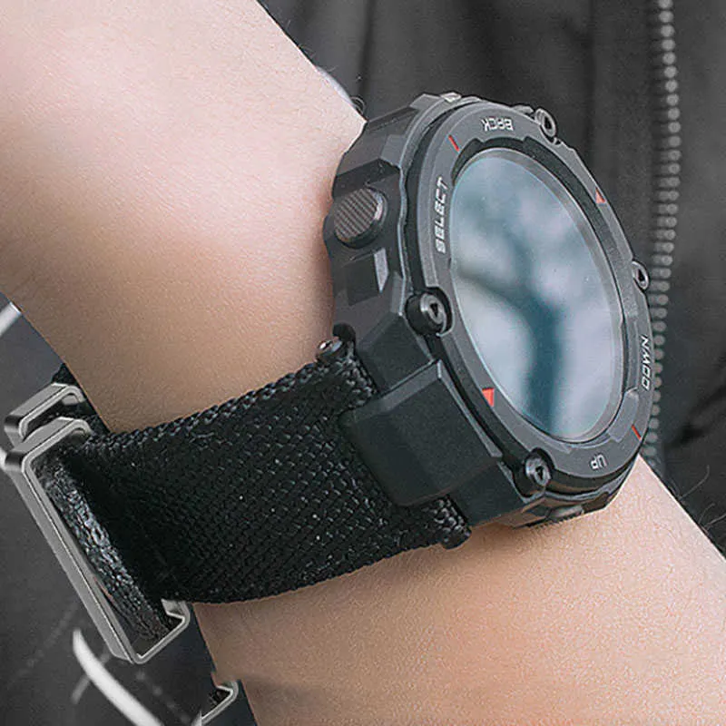 Hoge kwaliteit nylon horlogeband voor Amazfit T-Rex Smart Watch Band Sports Outdoor voor Huami Amazfit T Rex Armband H0915