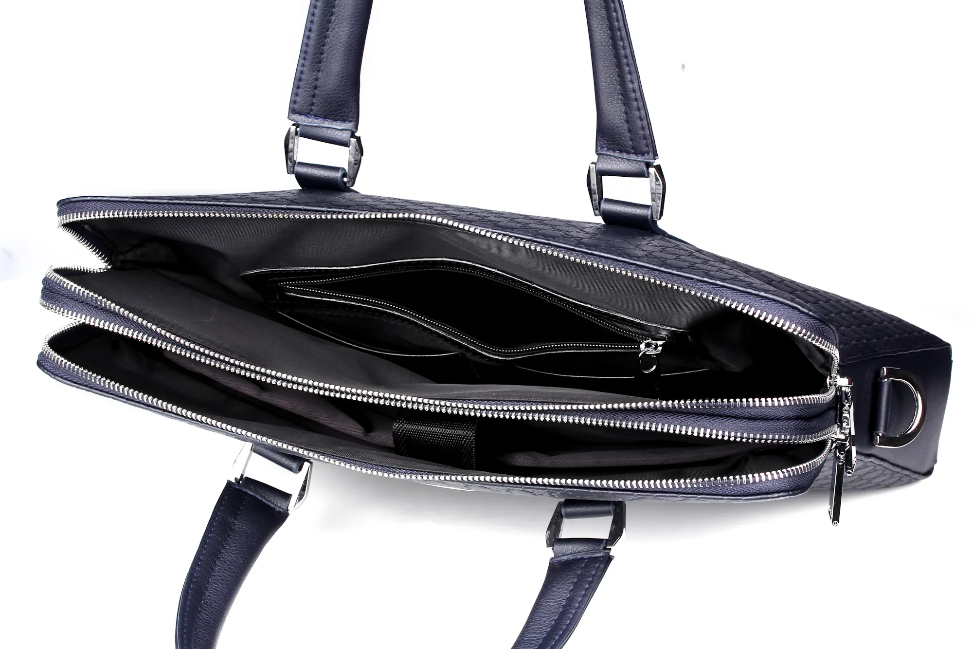 New Fashion Mens Business Briefcase Shoulder Bag Double Layers Laptop Bag Large Capacity Male Handbag Travel Bag for Man264j