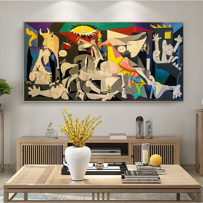 Guernica von Picasso Leinwandgemälde Reproduktionen Berühmte Leinwand Wandkunst Poster und Drucke Picasso Bilder Home Wall Decor215I