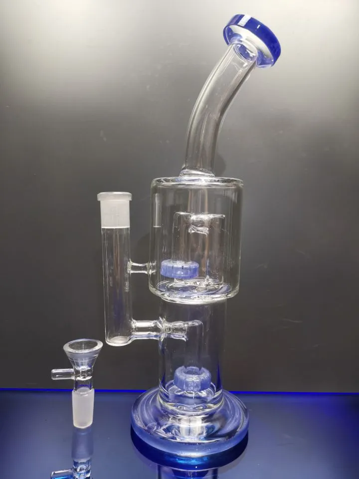 Recycler glass bong dab oil rig bongs cyclone recycling water pipe bongs rigs somking pipes sestshop