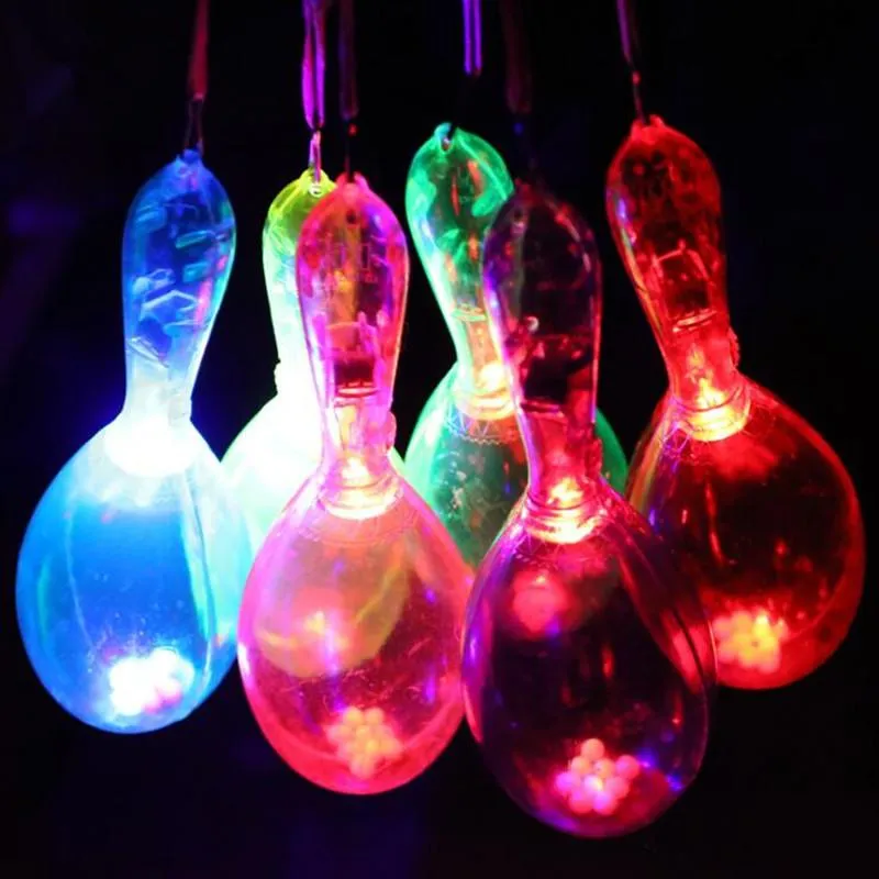 Décoration de fête 2021 LED Light Up Maracas lumineux enfants jouets clignotants Bar Concert KTV accessoires de joie Rave Glow Supplies208R