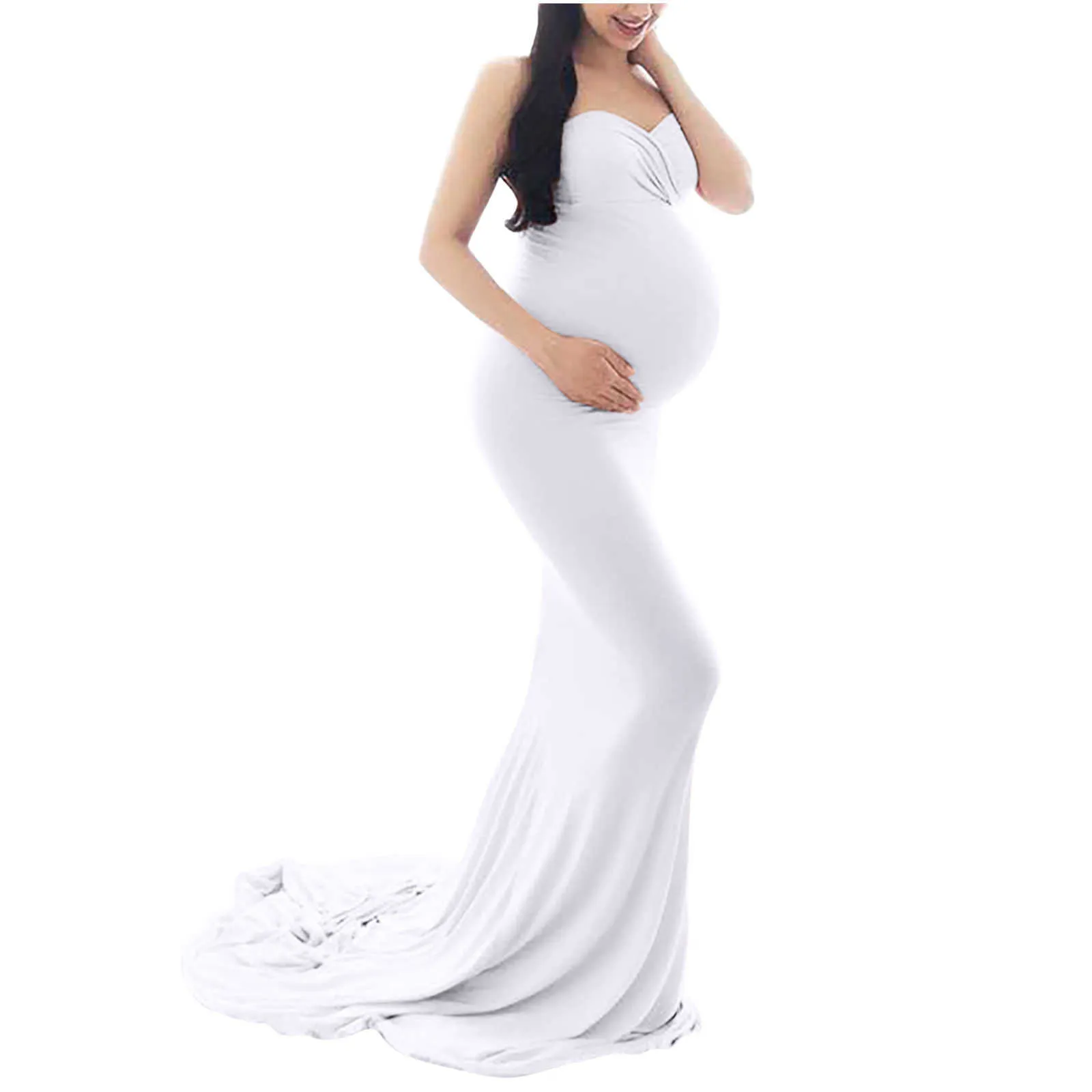 Sexy Umstandskleider für Fotoshooting Chiffon-Schwangerschaftskleid Fotografie Prop Maxikleid Kleider für schwangere Frauen Kleidung X0902