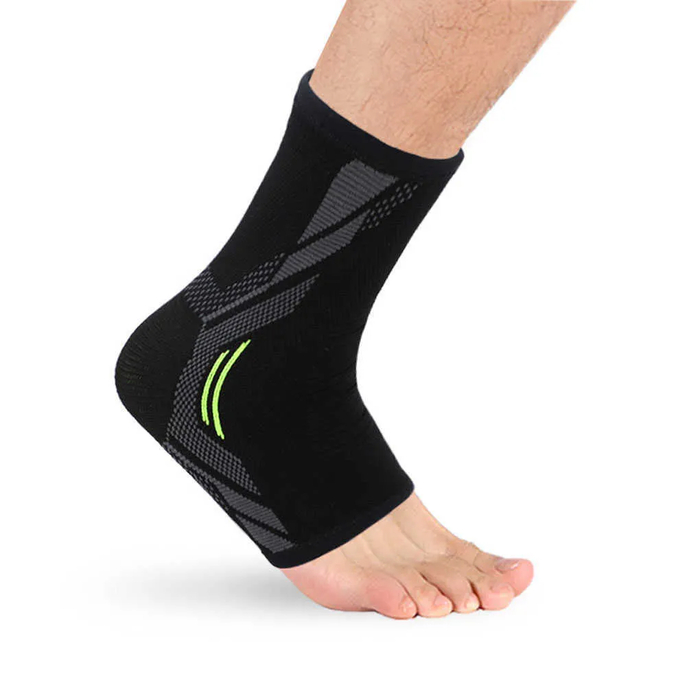 Compression Ankle Support Strap 3D Knit Achille Tendon Brace Nursing Care Sprain Protect Foot Bandage for Cycling Yoga Fitness