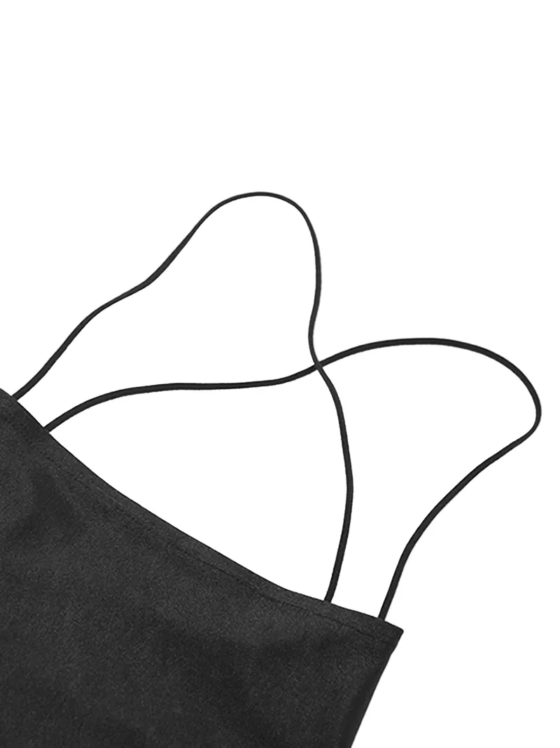 Vestido de mujer, bolso de tubo, vendaje con cordones en la cadera, verano, ajustado, ajustado, negro, sin espalda, bajo el pecho, Sexy, ropa de fiesta para mujer, 210522