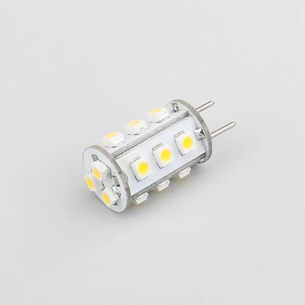 Bulbes 12VDC GY6 35 G6 35 1W 15LED 3528SMD BALBE LAMPE DIMMABLE 360 DEDEGREE ELLEUMENT