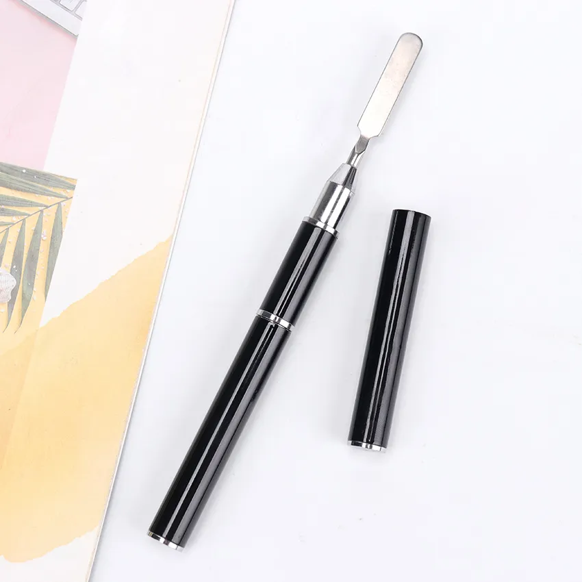 Dual Einded Nail Art Acrylic UV Gel Extension Builder Flower Painting Pen Borstel Remover Spatula Stick Manicure Tool Free DHL