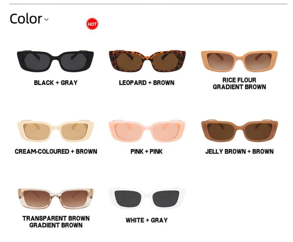 Zonnebrillen vintage zwarte rechthoek vrouwen unieke v groove zonnebrillen vrouwelijke gradiënt heldere spiegel241c