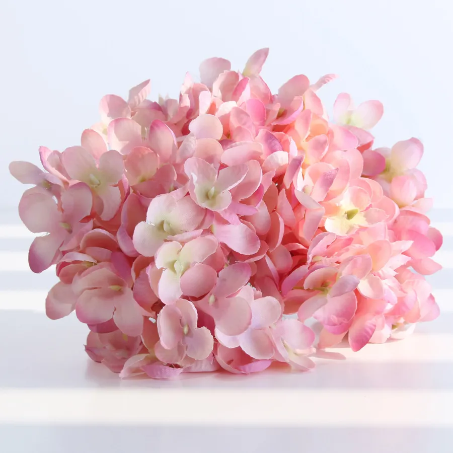 18 cm Trockenblumen Simulation Hortensienblütenkopf DIY handgemachte künstliche Blume Hochzeit Wandbogen Blumenstrauß Kranz Girlande Heimlieferant Dekoration