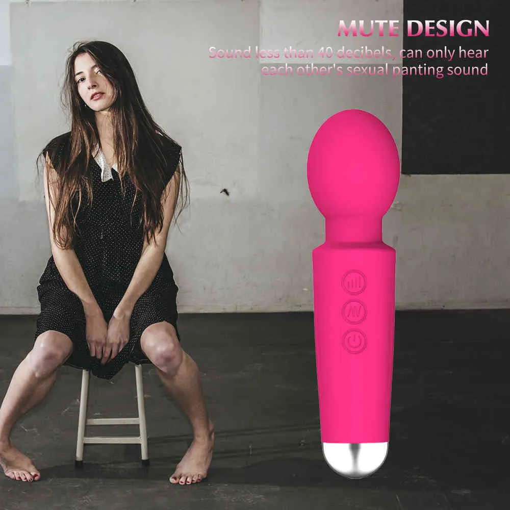 Massage AV Vibrator Magic Wand Sex Shop Gspot Vaginal Stimulator Female Masturbation Tool Clitoral Massager Pussy Sex Toys for Wo2957603