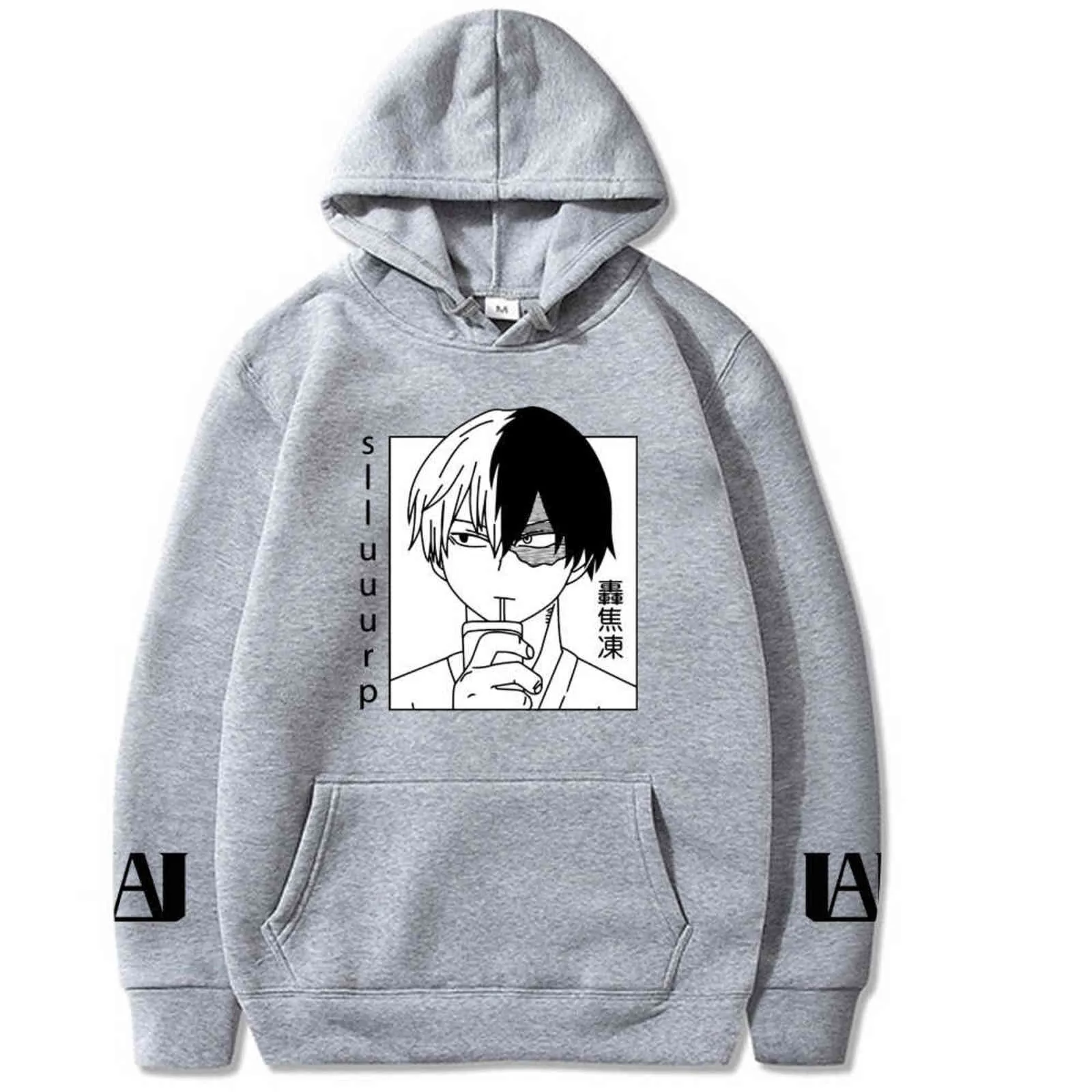 My Hero Academia Hoodies 풀오버 Streetwear 탑 스웻 셔츠 남여 의류 Y211118