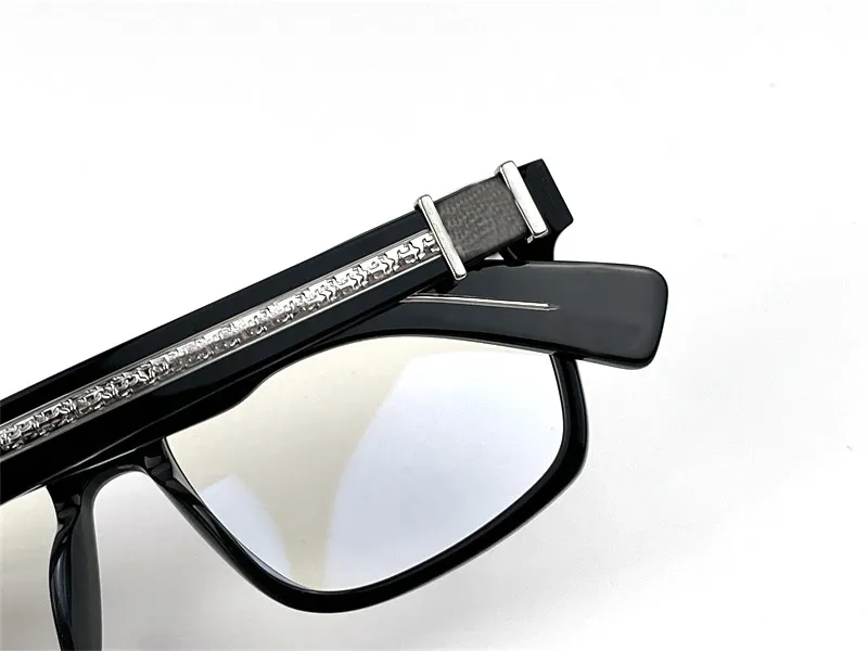Novo vintage óculos de armação quadrada design chr óculos prescrição estilo steampunk masculino lente transparente proteção clara eyewear299g