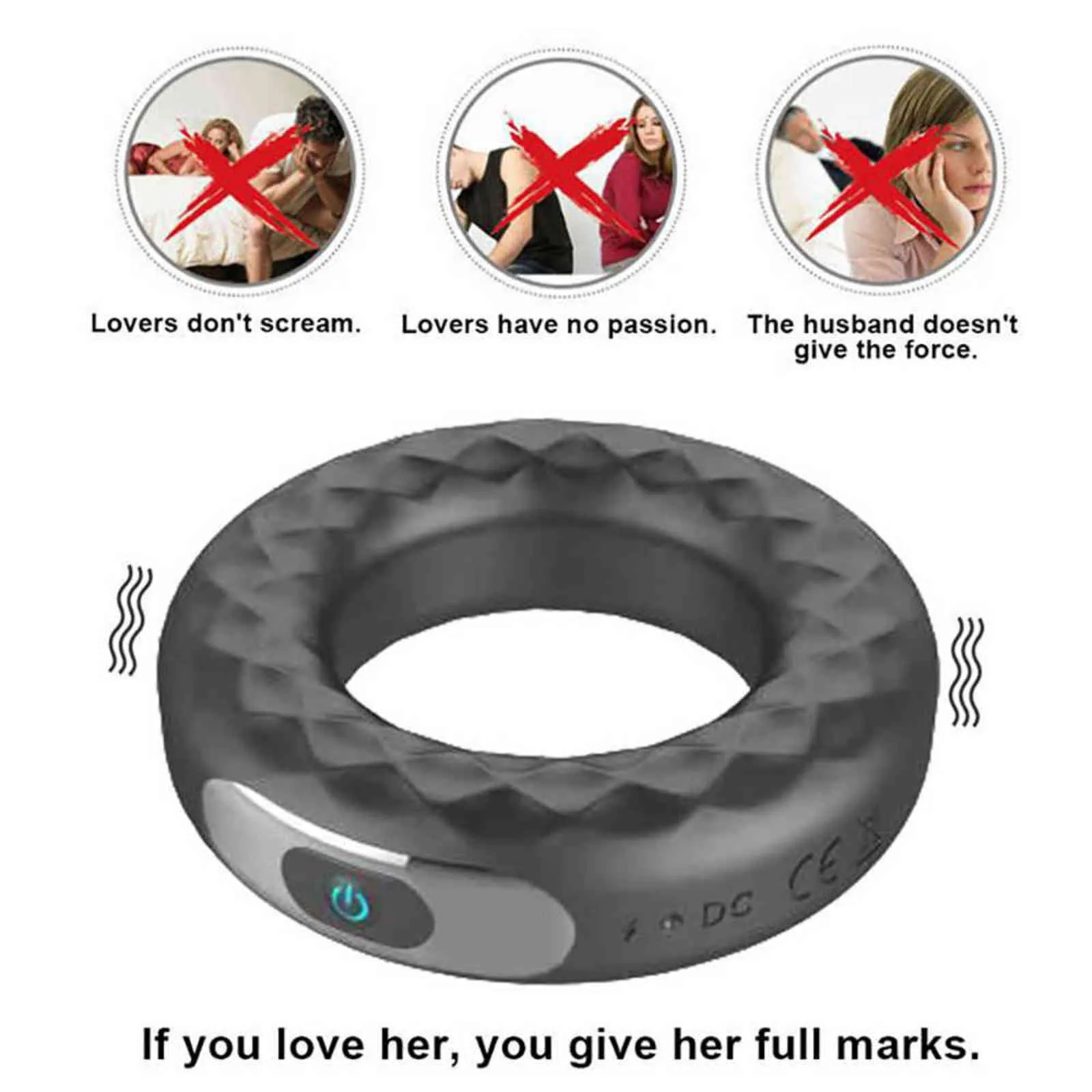 Anneaux NXY Anneau vibrant télécommandé Jouets sexuels en silicone pour hommes Massage masculin Vibromasseur Retard d'érection Éjaculation_voghion.com