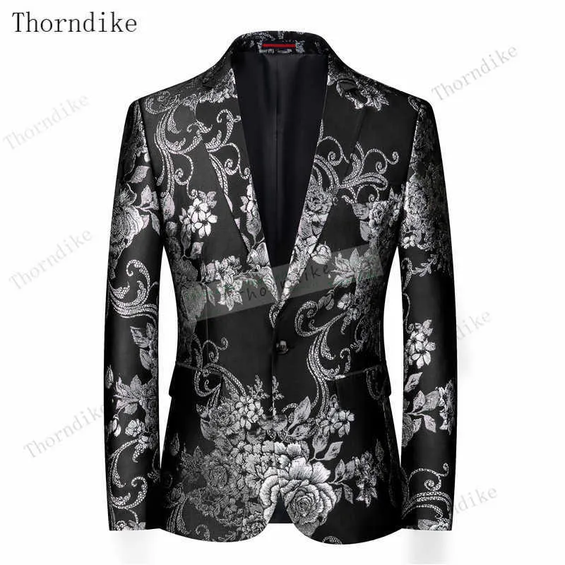 Thorndikeメンズエレガントな最新のコートデザイン男性スーツのスリムフィットエレガントなタキシードの結婚式のパーティードレス夏のジャケットx0909