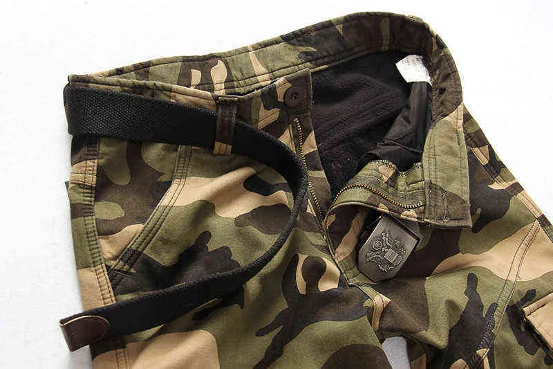 Pustki do ładunków Panto Mężczyźni swobodny luźne spodnie wielozadaniowe mężczyźni zimowi armia wojskowa bojowa kamuflaż taktyczny spodni ubrania męskie 220108