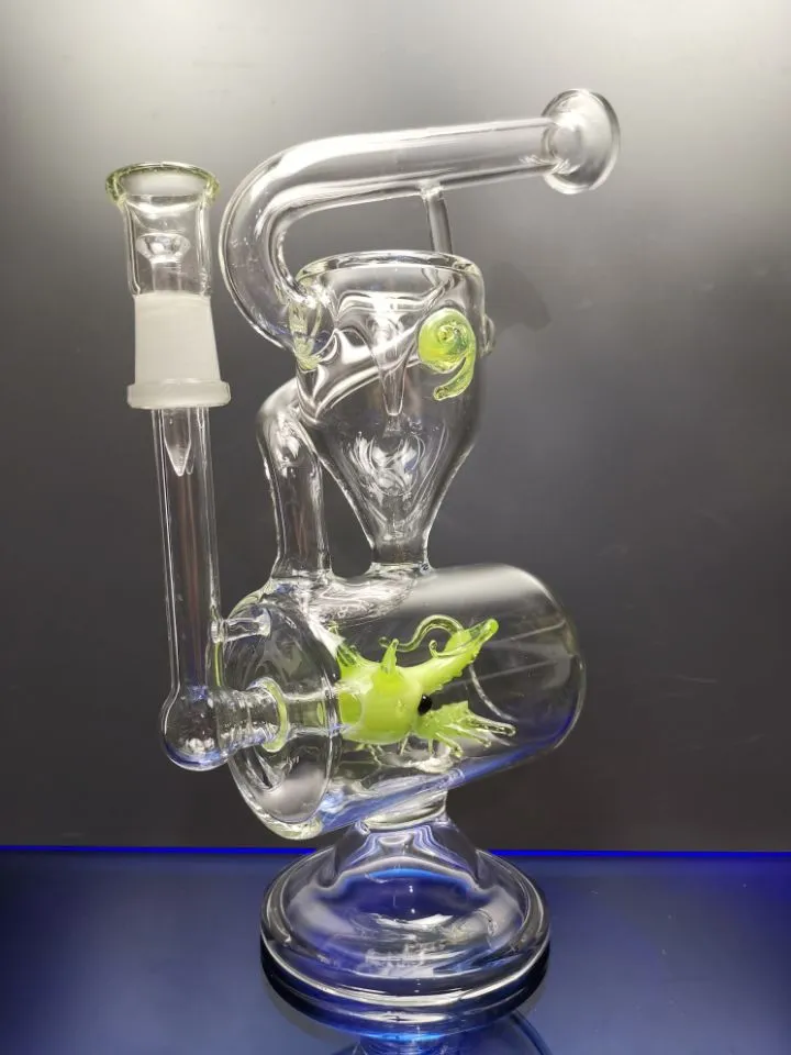 Recycler tornado percolator glazen bong wax pijp bongs waterleidingen olie dab rigs glazen recycler met bowl cheechs_hop