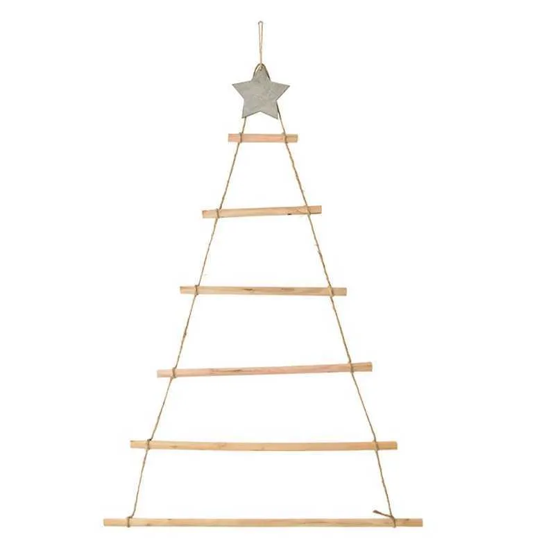 Stile nordico fai da te in legno albero di Natale artificiale ornamenti finti decorazione della parete 211019