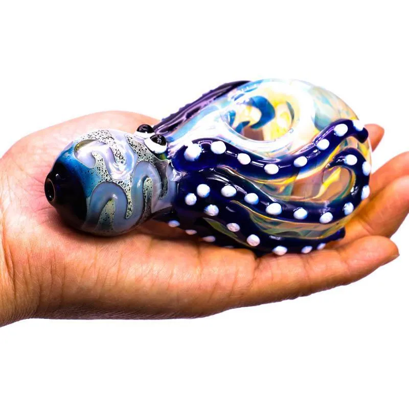 Nieuwe aangekomen Octopus Glas Pijp Kleurrijke Roken Groothandel Hookah Lepel Pijpen Hoofddienst Tabak Hand Hookahs