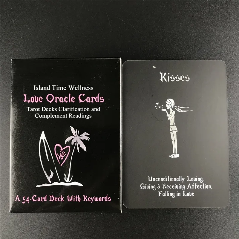 Englische Version, Tarotkarte, Inselzeit, Wellness, Liebe, Orakel, Brettspiel, Familienurlaub, Party, Spielkarten mit PDF-Buch