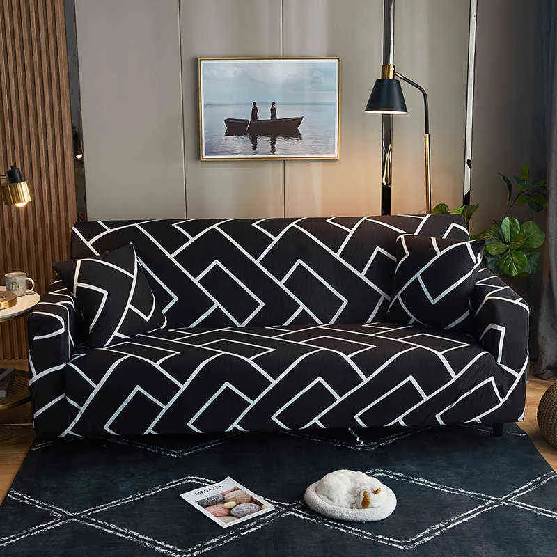Housses de canapé extensibles élastiques pour salon housses de Style Boho housse de canapé tout compris housse de fauteuil 211207