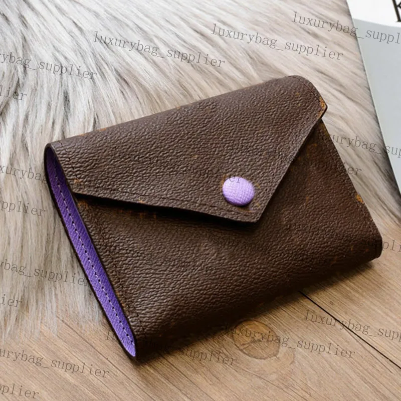 Sac portefeuille en cuir entier pour les femmes du concepteur multicolore portefeuille de cartes de cartes Lady Purse Purse Classic Zipper Pocket Hasp Lettre 213G