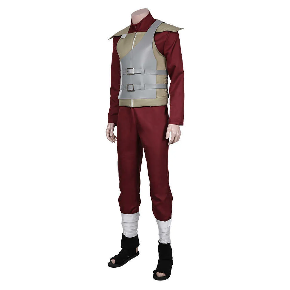 Sabaku no Gaara Cosplay Kostüm Junpsuit Outfits Halloween Karneval Anzug Y0903