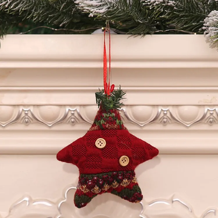 Decorazioni natalizie Ciondoli alberi di Natale Calze natalizie creative Canne Ornamenti regalo 6 stili T2I52919