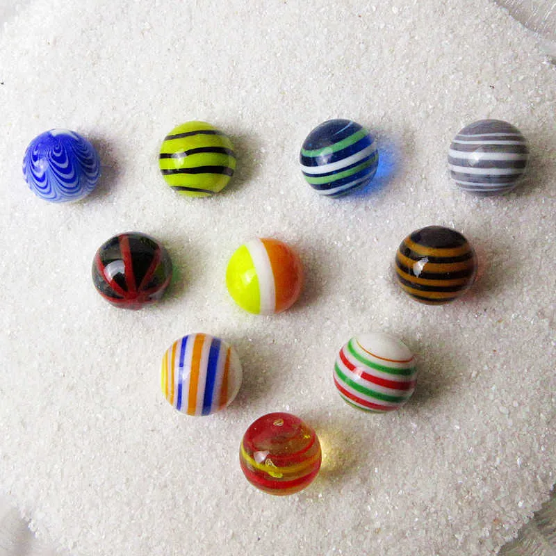 personnalisé multicolore fait à la main boule de verre fée jardin décoration charmes billes de verre ornements enfants jeu jouet cadeaux 210607