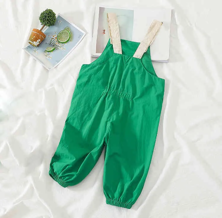 Kinder Hosen Jungen und Mädchen Jumpsuit Sommer Kinder Overalls Baby Mode Nähen Hosen 210515