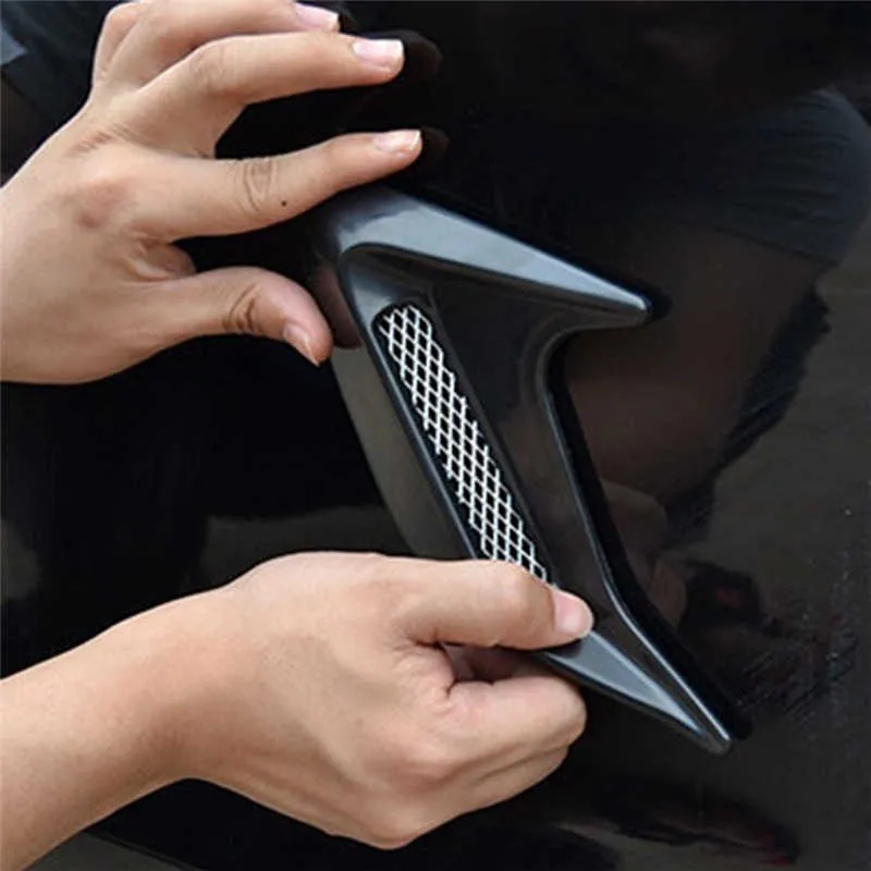 Car Auto Side Vent Air Flow Fender Intake Sticker Car Simulation Side Vents Decorative1308298