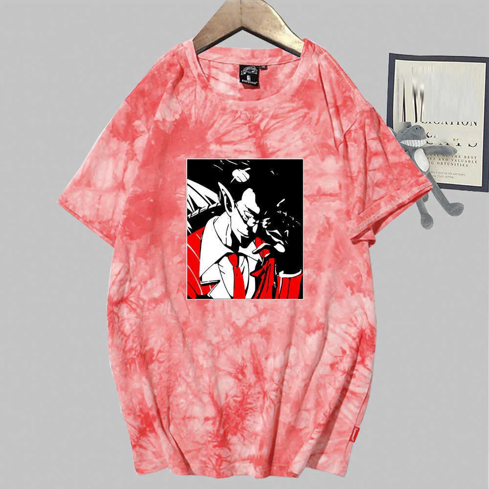 Overlord T-shirt manches courtes col rond Anime homme et femme Tie Dye Y0809