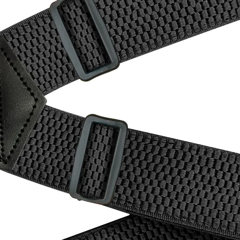 Mens Heavy Duty Work Suspenders 38 cm Bred Xshape med 4 svängbara snäppkrokar Justerbara Elastic Biker Snowboard Trouser Husles3988305