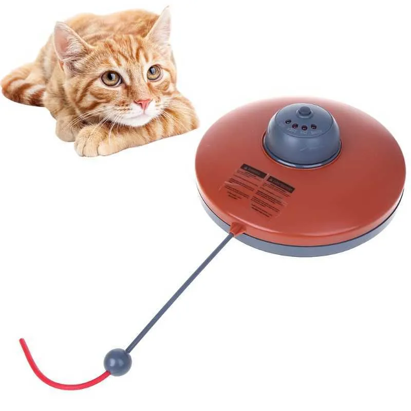 Undercover Tyg Flytta mus Interaktiv Spela Meow Cat Toy för Cat Kitty Funny Drop Ship 210929