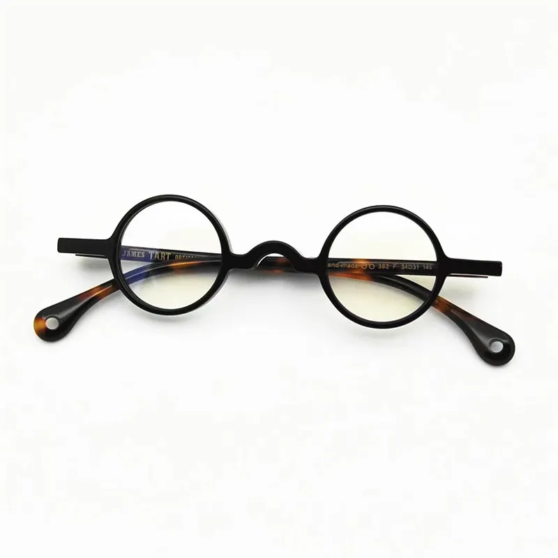 James Tart 362 Optiska glasögon för unisex retro stil anti-blue ljuslinsplatta runt full ram med box289z